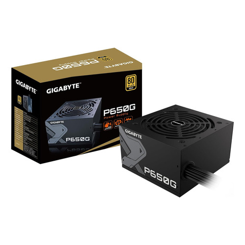 Fuente Gigabyte P650g 650w 80 Plus Gold Color Negro