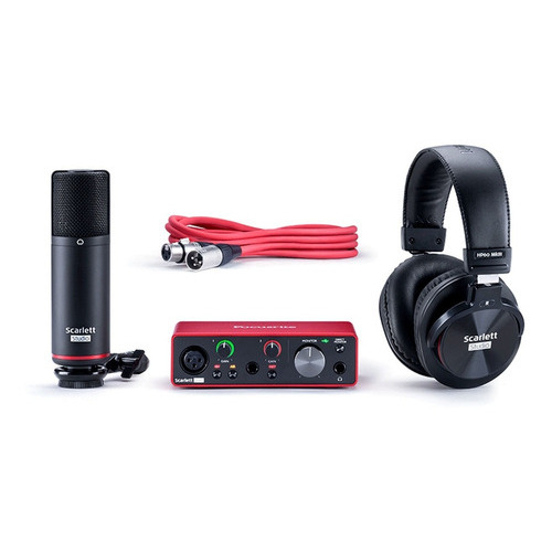 Interface De Audio Focusrite Scarlett Solo Studio 3ra Gen Color Rojo 100V/240V