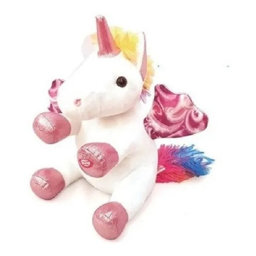 Unicornio Lullabrites Peluche Grande Con Luz Sonido Cariñito