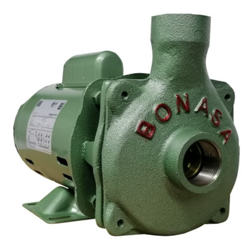 Bomba Centrifuga Bonasa Impulsor De Bronce 1/2hp 12/60ib E01 Color Verde
