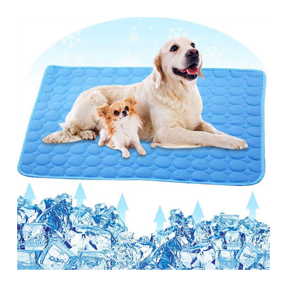 Alfombrilla refrescante Ice Silk Cool Pet para perros, color Ice Silk, 50 x 40 cm