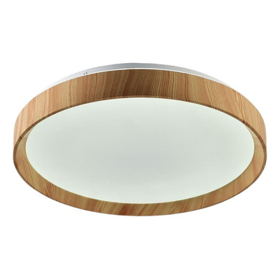 Aplique Plafon Bore Led Madera Control Remoto Dimerizable Vk