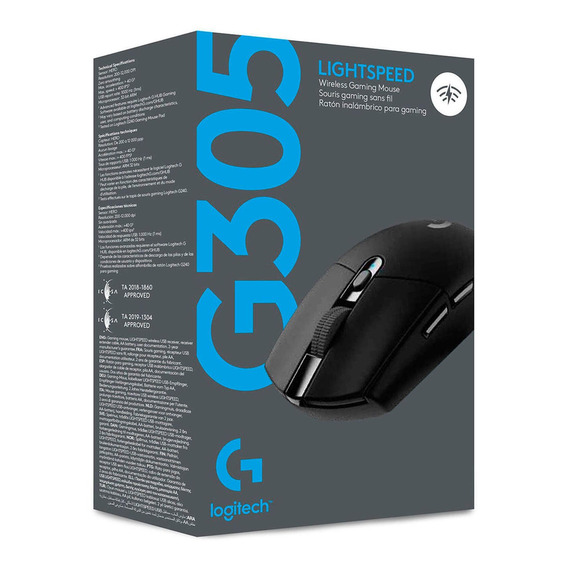 Mouse Gamer Logitech G305 Lightspeed Wireless Black