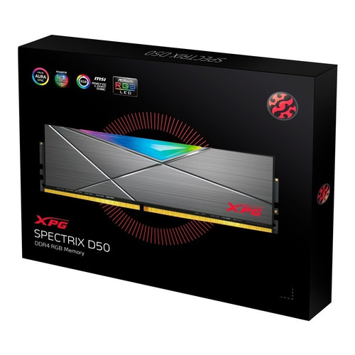 Memoria RAM Spectrix D50 gamer color tungsten grey  8GB 1 XPG AX4U32008G16A-ST50