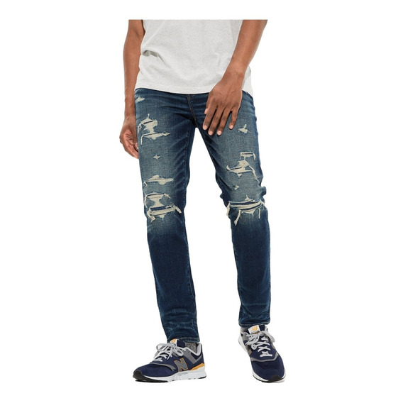 Jeans Airflex+ Skinny Con Parches American Eagle Hombre