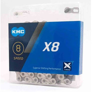 Corrente Kmc X8 8v 1/2 X 3/32 X 116 Compativel Shimano/ Sram