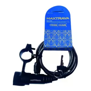 Cadeado Bicicleta Maxtrava Espiral C/ Chave 6x1000mm Max0002