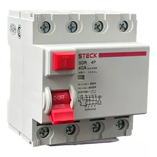 Interruptor Diferencial Residual 4p 40a 30ma Steck Sdr44030