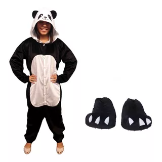 Kigurumi Diversos Modelos + Pantufa - Panda Unicórnio Urso