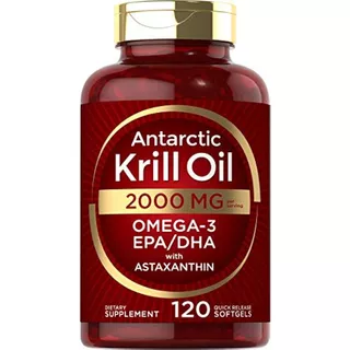 Antarctic Krill Oil 2000 Mg 120 Softgels | Omega-3 Epa, Dha,