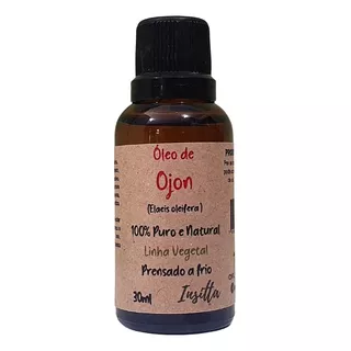 Óleo Vegetal De Ojon 100% Puro E Natural 30ml