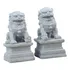 2 Estatuas De Leones Guardianes De Piedra Arenisca