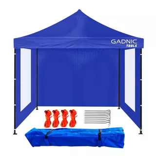 Gazebo Plegable Gadnic 3x3 3m X 3m X 3m - Azul