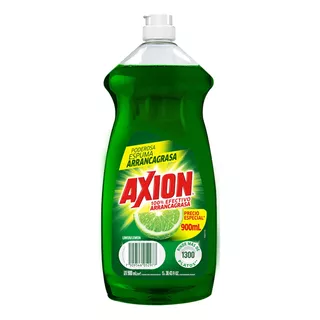 Lavatrastes Líquido Axion Efectivo Arrancagrasa Limón 900 Ml