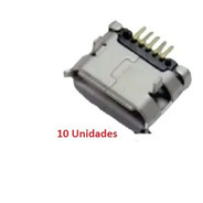 Conector Carga Micro Usb V8-5 Pinos Cel. Tabl.  /26 - 10 Pçs
