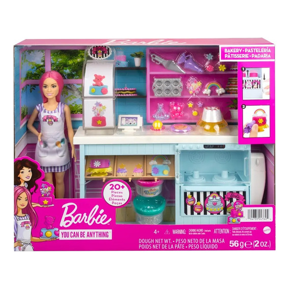 Set De Repostería Para Decorar Mattel Barbie +4 Hgb73 Febo