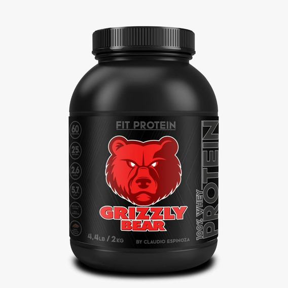 Proteina Fit 4.4lb 2kilos Grizzly Bear 100% Whey - Chocolate