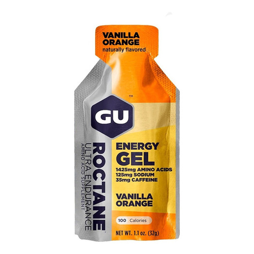 Suplemento en gel GU  Roctane Roctane Energy Gel carbohidratos sabor vanilla orange en sachet de 32g