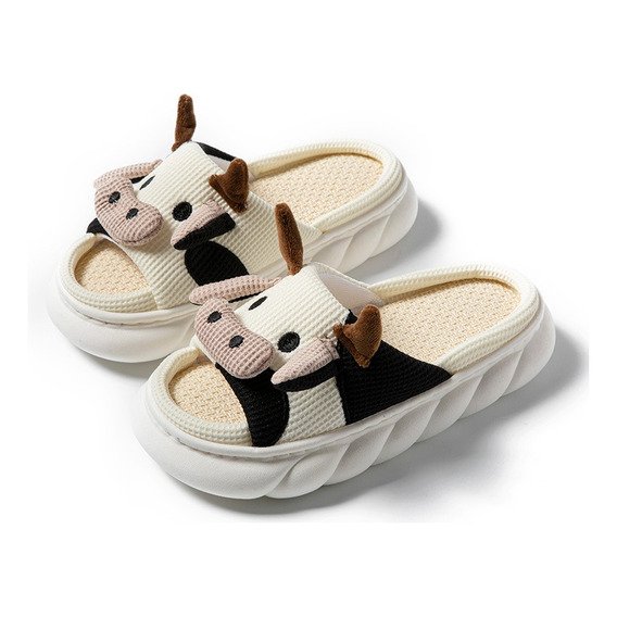 Pantuflas Casa Lindas Y Suaves De Vaca Para Mujer Hombre