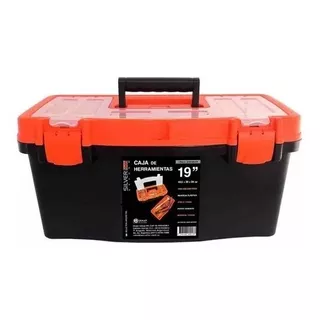 Gabinete Herramientas Cajas Plasticas Porta 19 Pulgadas Para Color Naranja Y Negro