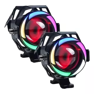 Par Exploradoras Led Dual Color Alta Gama Potente Carro/moto