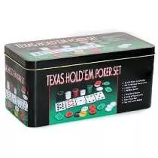 Set De Poker Texas Holdem Y Black Jack En Lata Tissus