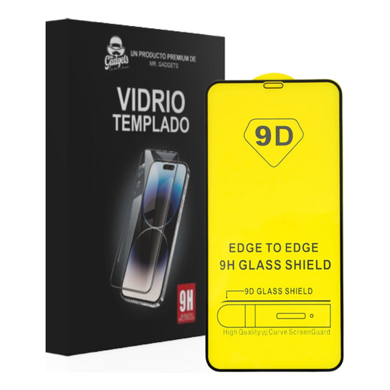 Mica Cristal Vidrio Templado 9d Premium Completa Para iPhone