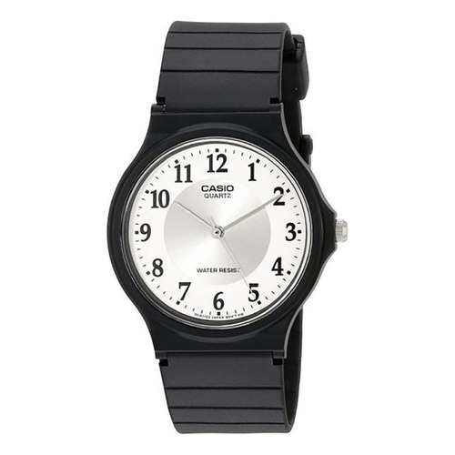 Reloj Casio Negro Mq-24 Colores Surtidos/relojesymas Color del bisel Blanco 7B3