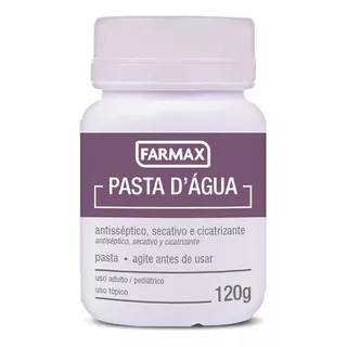 Pasta D'água Farmax Com Glicerina Uso Adulto Pediátrico 120g