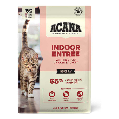 Alimento Acana Indoor Entrée para gato adulto sabor mix en bolsa de 4.5kg