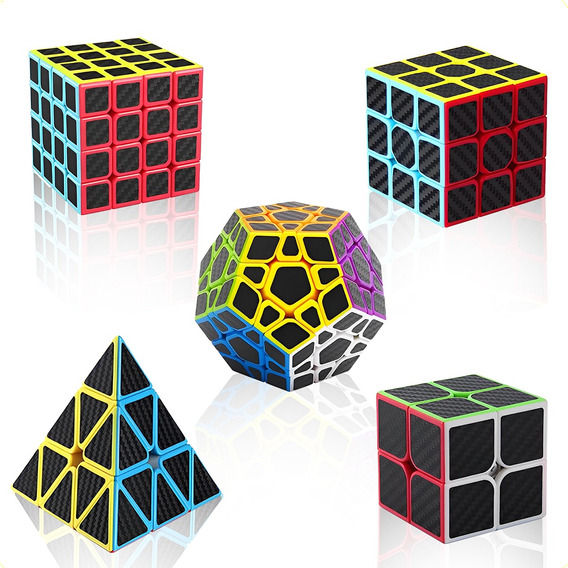 Paquete 5 Cubos Rubik Moyu Megaminxpyraminx Skewb2x2 3x3 4x4