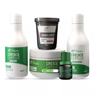 Cresce Cabelo Kit + Suplemento Capilar Extrato De Priorin