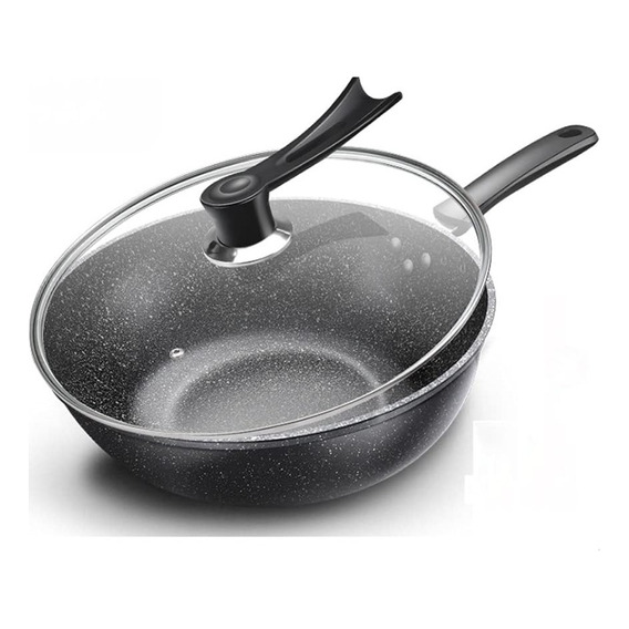 Sarten Wok Antiadherente Con Tapa 33cm