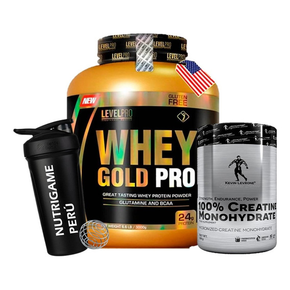 Pack Whey Gold Pro 3kg + Creatina Levrone 500gr