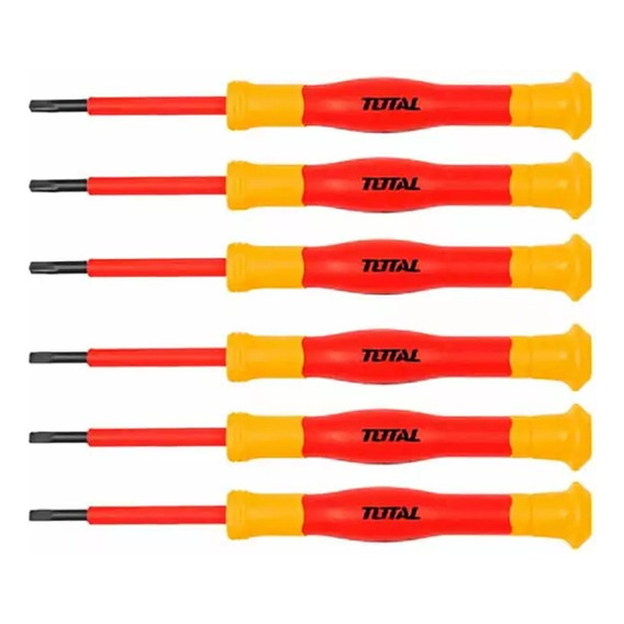 Set Destornilladores Precisión Aislados Eléctrico Total 6pzs