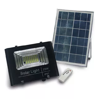 Reflector Led Solar Nexum 25w Exteriores Larga Autonomía