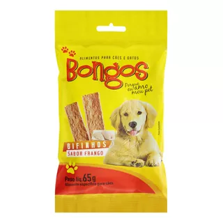 Bifinho Para Cães E Gatos Frango Bongos Pacote 65g