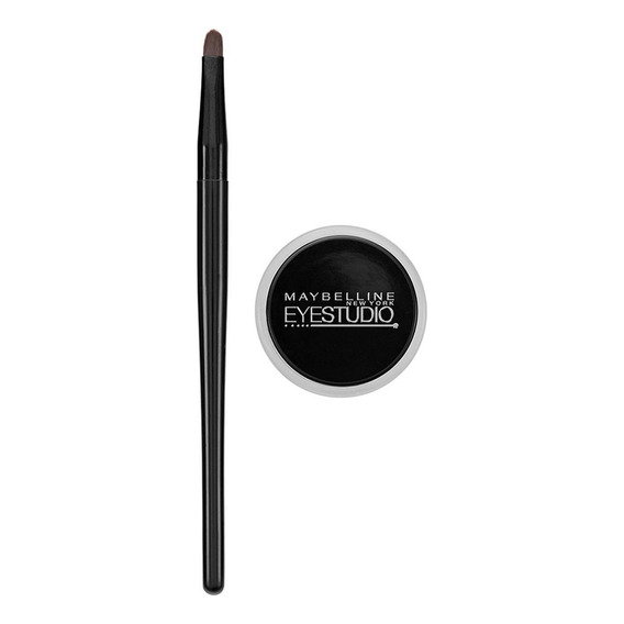 Delineador de ojos Gel Lasting Drama Gel Maybelline Color Negro Efecto Mate