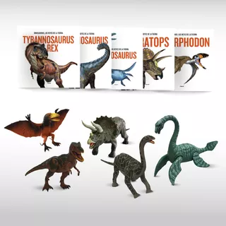 Dinosaurios Reyes De La Tierra - Set De 5 Dinosaurios