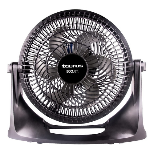 Ventilador de mesa y pared Taurus Oasis negro con 6 aspas color  gris, 10" de diámetro 127 V