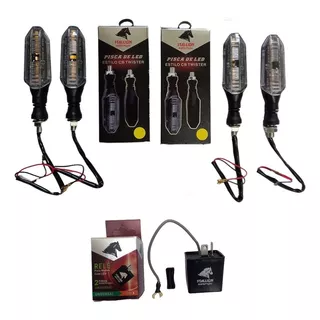 Kit 4 Piscas Setas Led Cbx250 Twister 2002 A 2008 + Relê Led