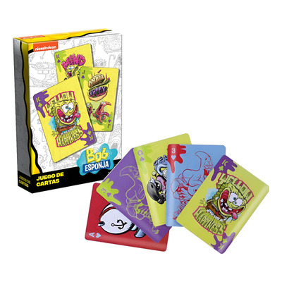 Cartas Bob Esponja Baraja Naipes Poker Original Nickelodeon.