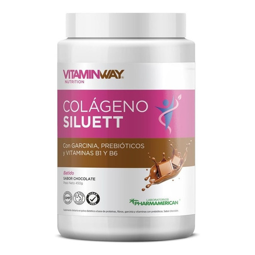 Suplemento Colageno Siluett Vitamin Way X450gr Sabor Chocolate