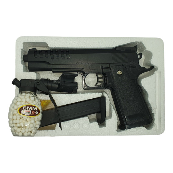 Pistola A Balines Airsoft V302a Polimero Más 500 Balines