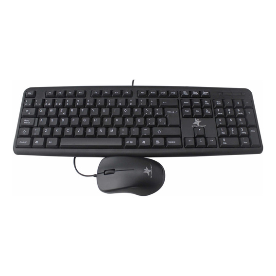 Combo Alambrico Teclado+mouse Star Tec St-cb-81 Negro