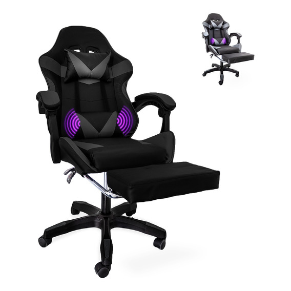 Silla Gamer Ergonómica Reposapiés Reclinable Gaming Oficina