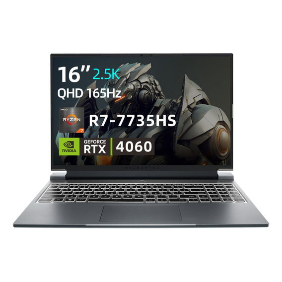 Rtx4060 Laptop Gamer Ryzen 7 7735h Machenike L16pro 16g 1t