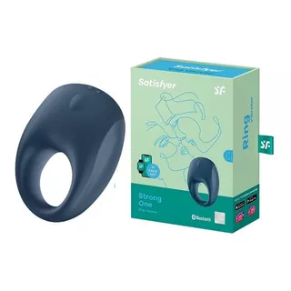 Anillo Vibrador Satisfyer App Bluetooth Strong One Ring Color Negro
