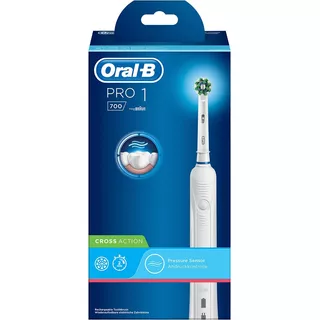 Cepillo Eléctrico Oral B Pro 1 700 Crossaction Color Blanco