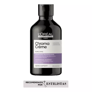 Shampoo Matizador Violeta Cabello Rubio O Platinado Chroma Crème 300 Ml L'oréal Professionnel